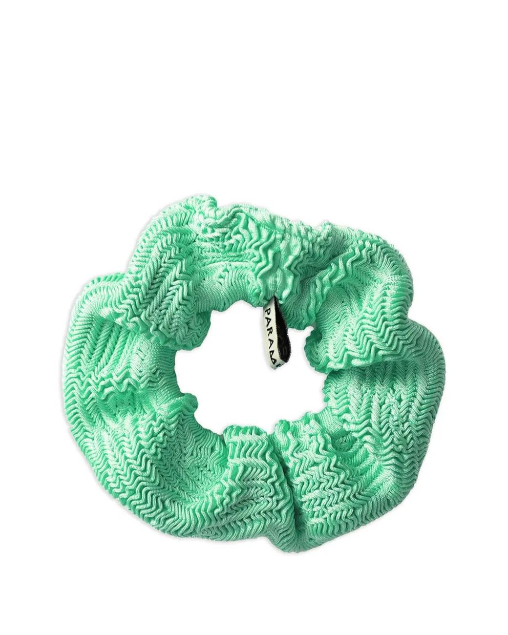 Paramidonna Green Textured Scrunchie