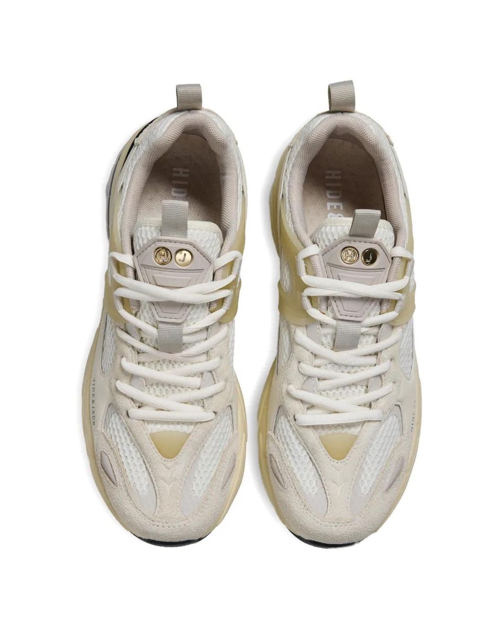 HIDE & JACK White Running 2000 Panelled Sneakers