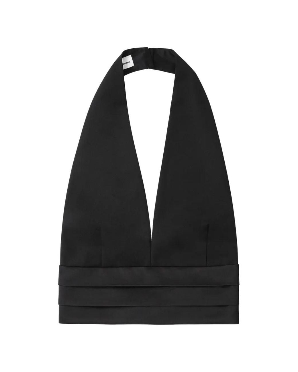 ANDAMANE Black Sandra Halterneck Top
