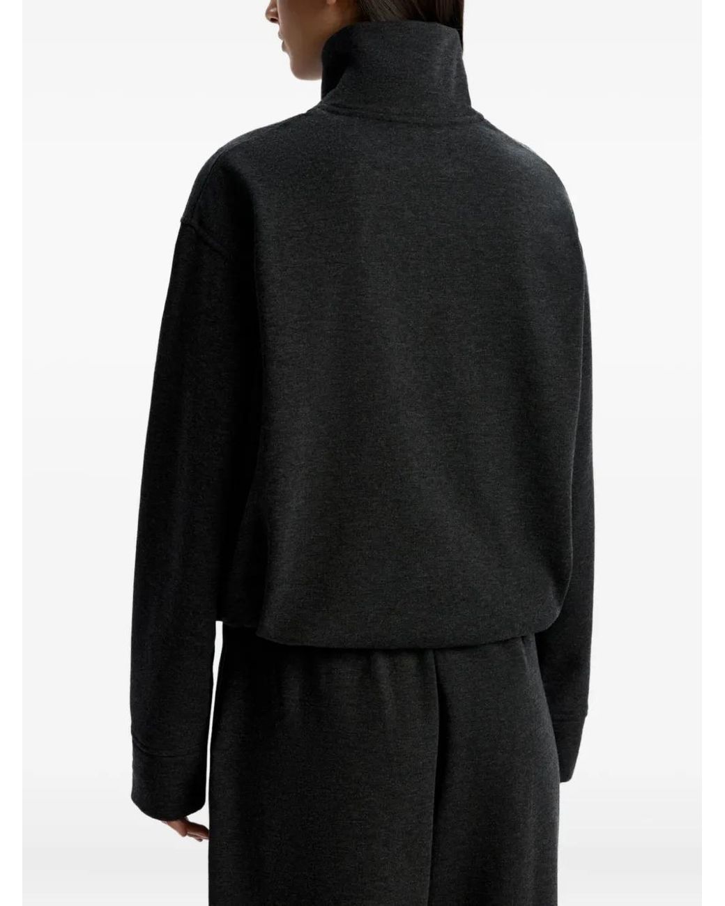12 STOREEZ Black Zip-Up Sweatshirt