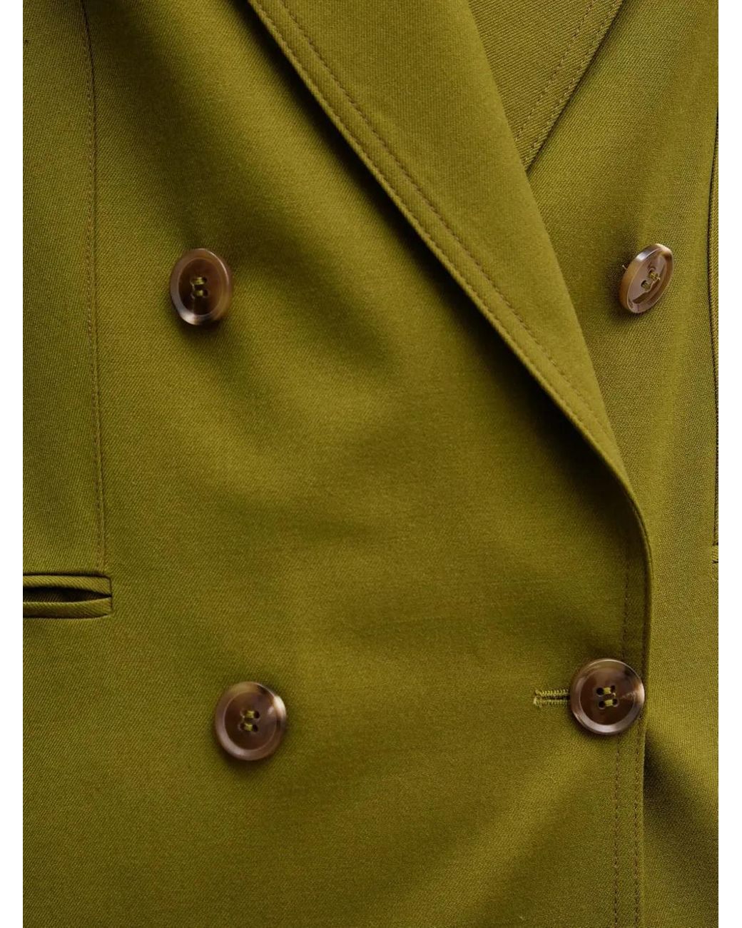 Benetton Green Double-Breasted Blazer