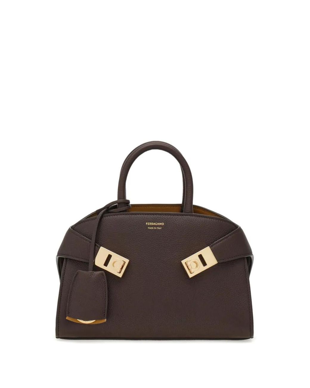 Ferragamo Black Hug Mini Leather Handbag