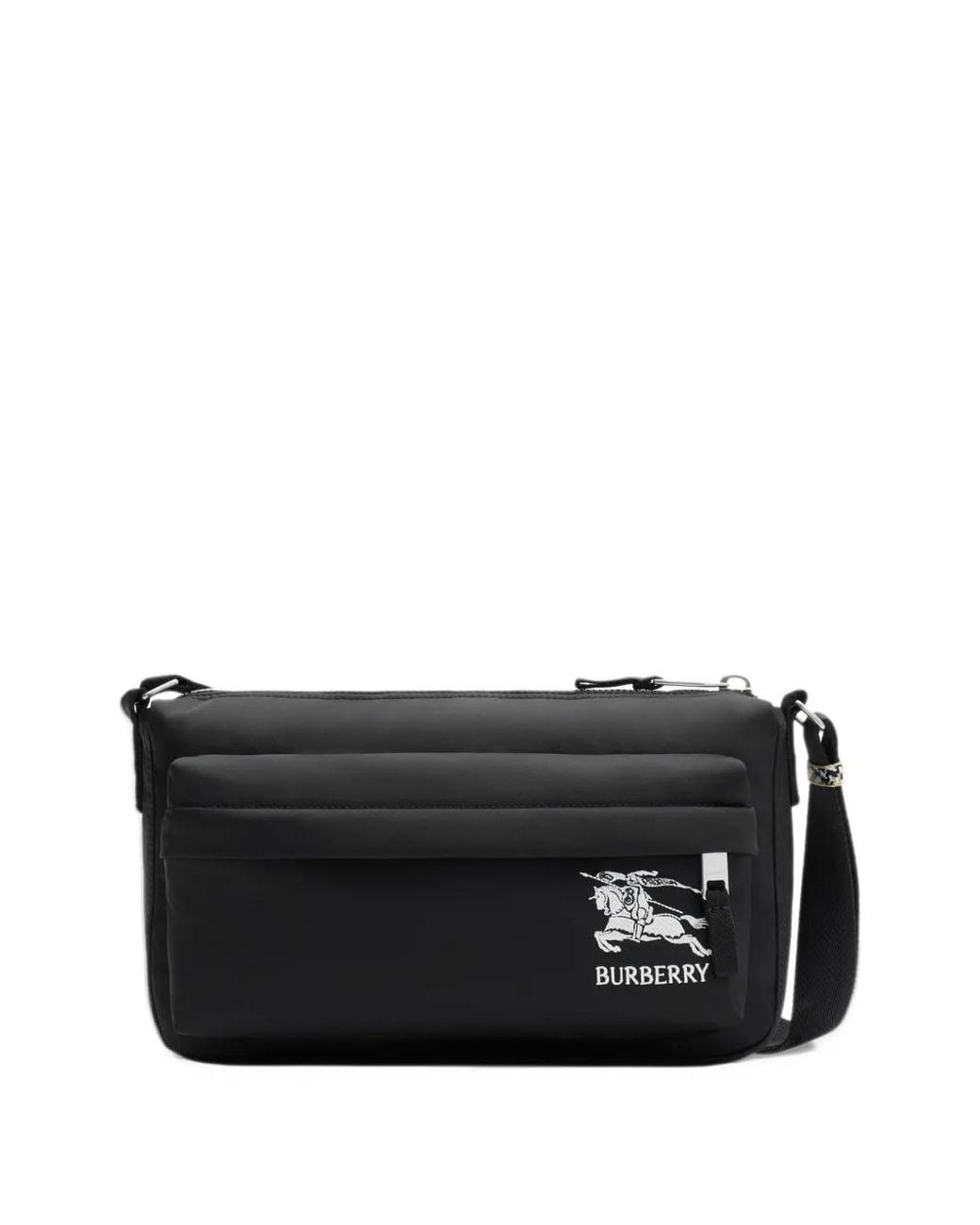 Burberry Knight Logo Cross-Body Bag in Black for Men | Lyst