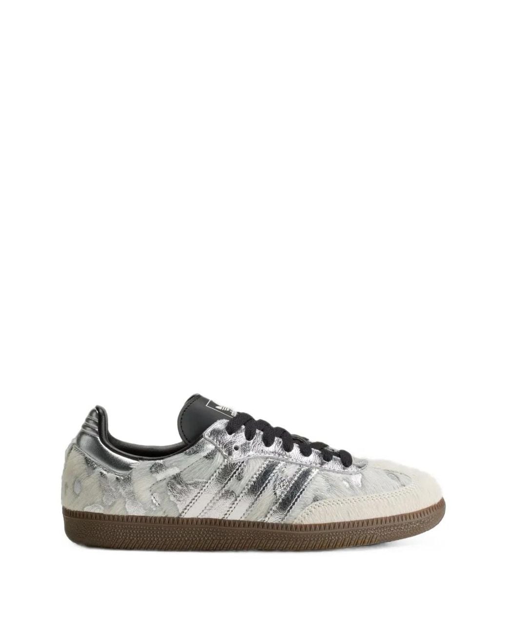 Adidas White Samba Metallic Sneakers for men