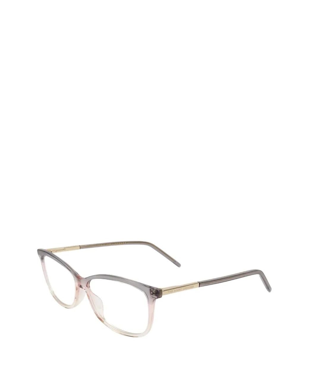 Marc Jacobs Natural Logo-Detail Glasses