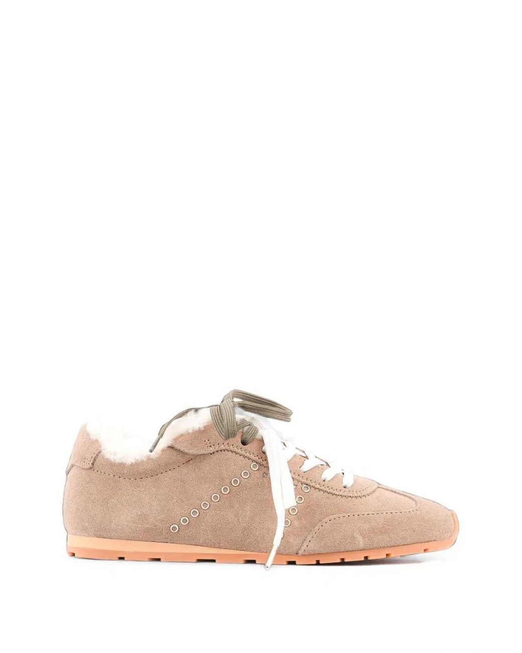 Nubikk Pink Billy Lou Fur Shearling-Lined Sneakers