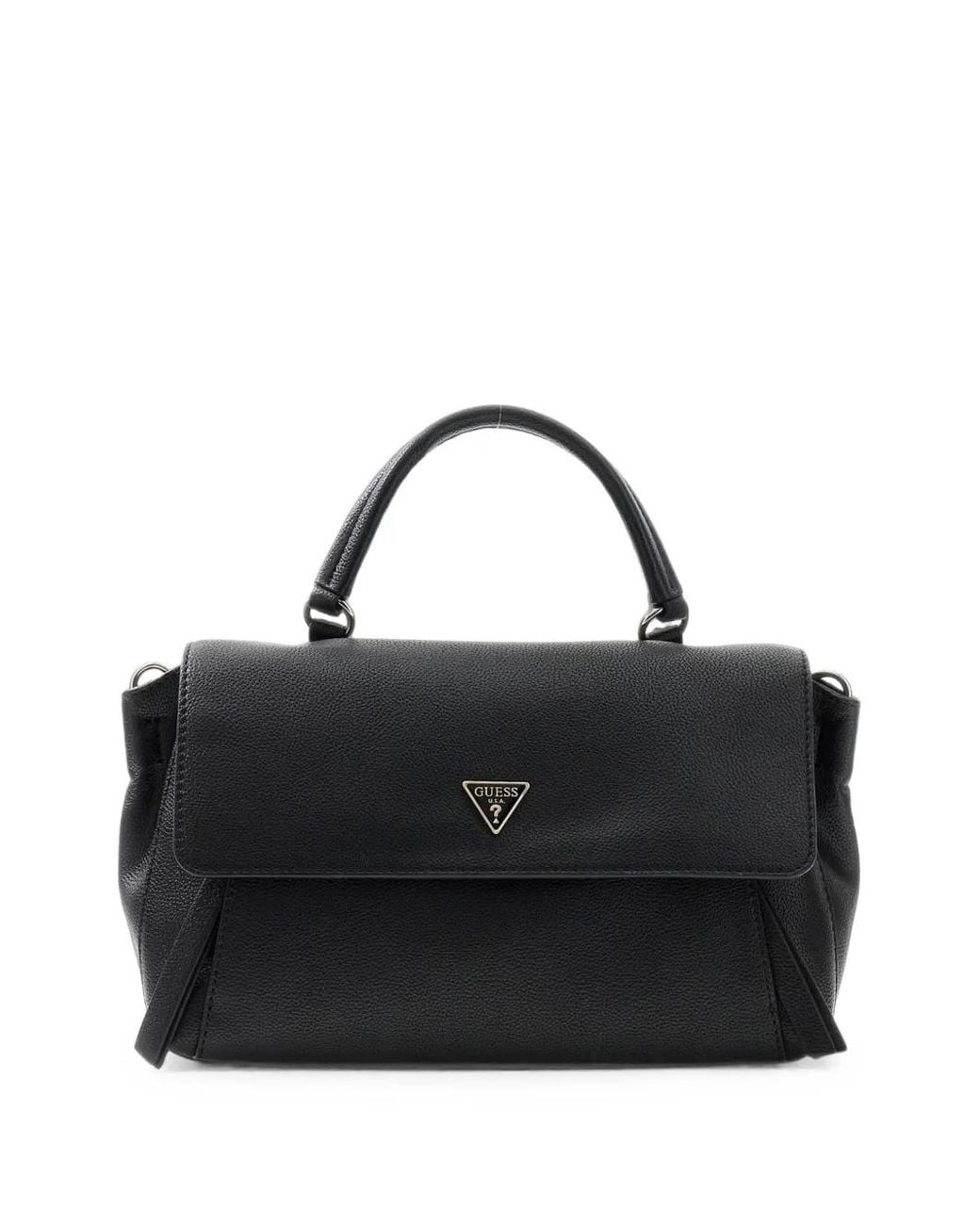 Bolso Shopper Devon Granulado Guess de color Black