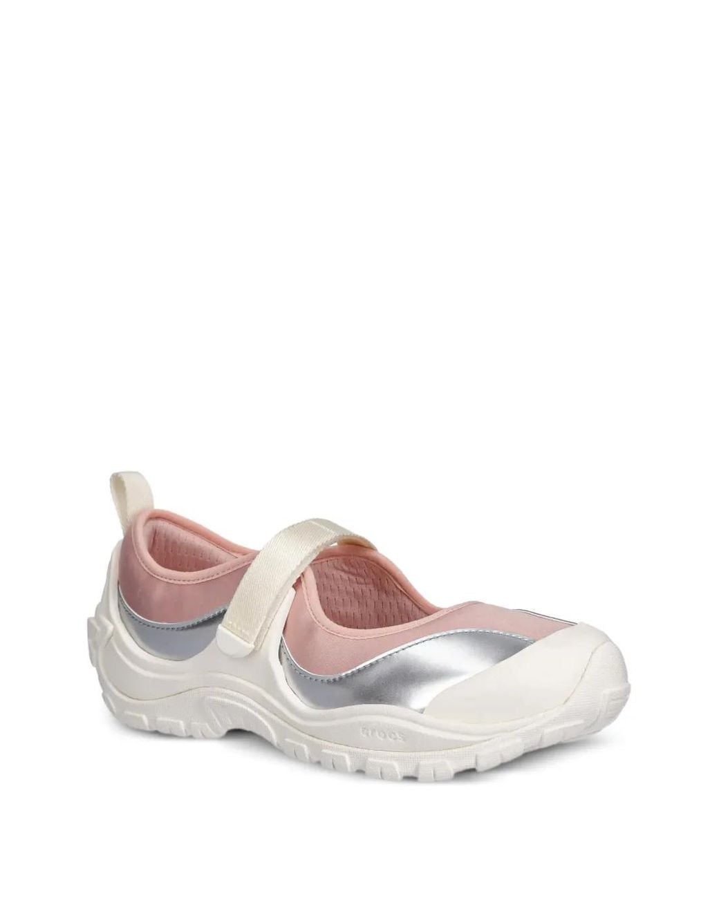 CROCSTM Pink Metallic Strap Sneakers