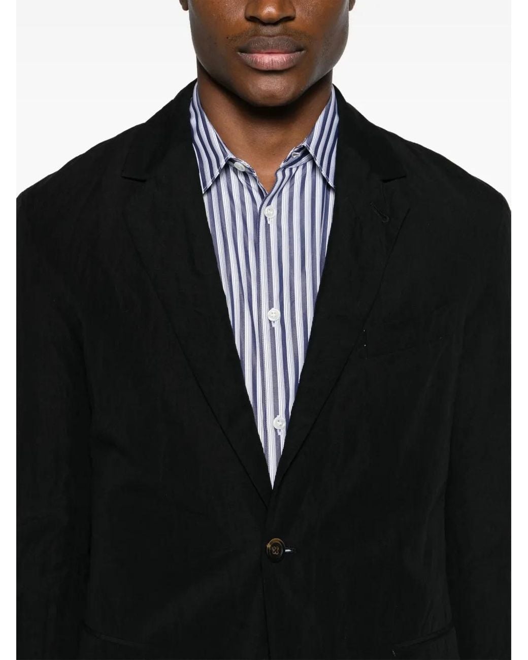 Forme D'expression Black 1B Lounge Single-Breasted Blazer for men
