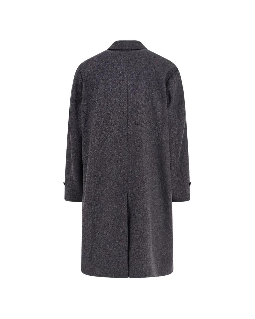 Hevò Blue Button-Up Single-Breasted Coat for men