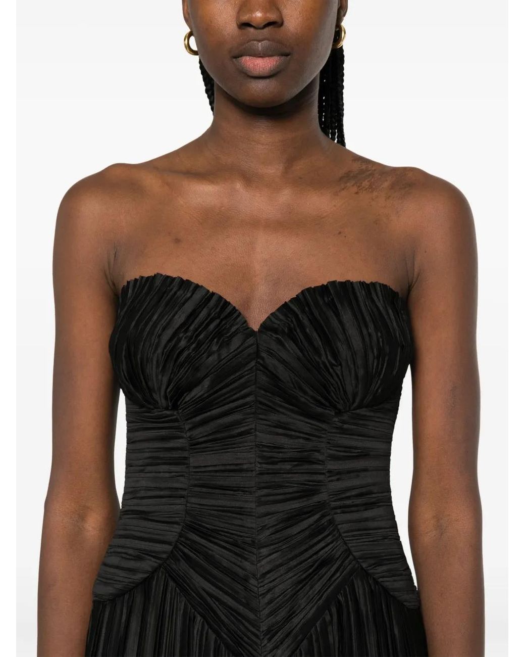 Cult Gaia Black Ashika Midi Dress