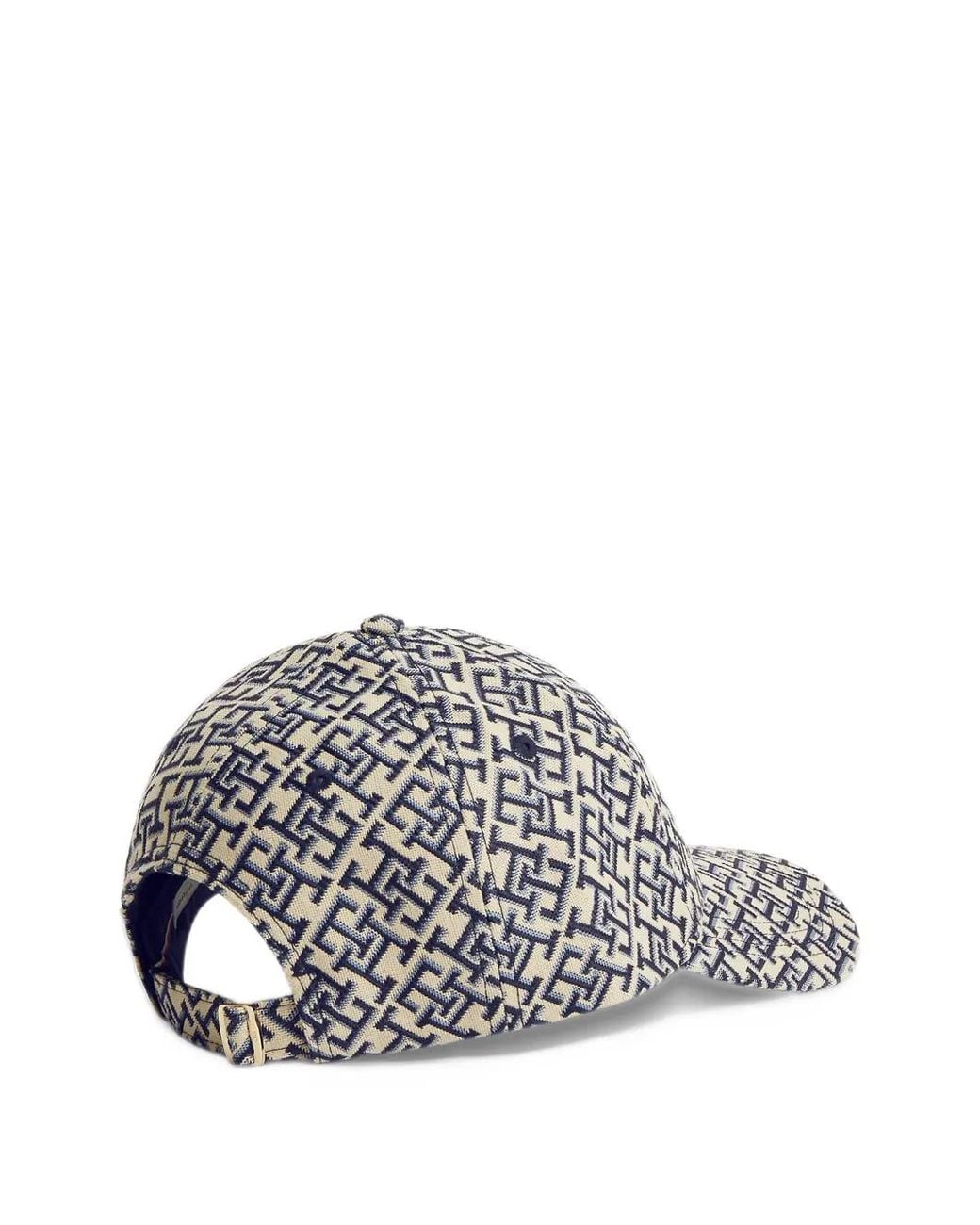 Tommy Hilfiger White Th Monogram Baseball Cap