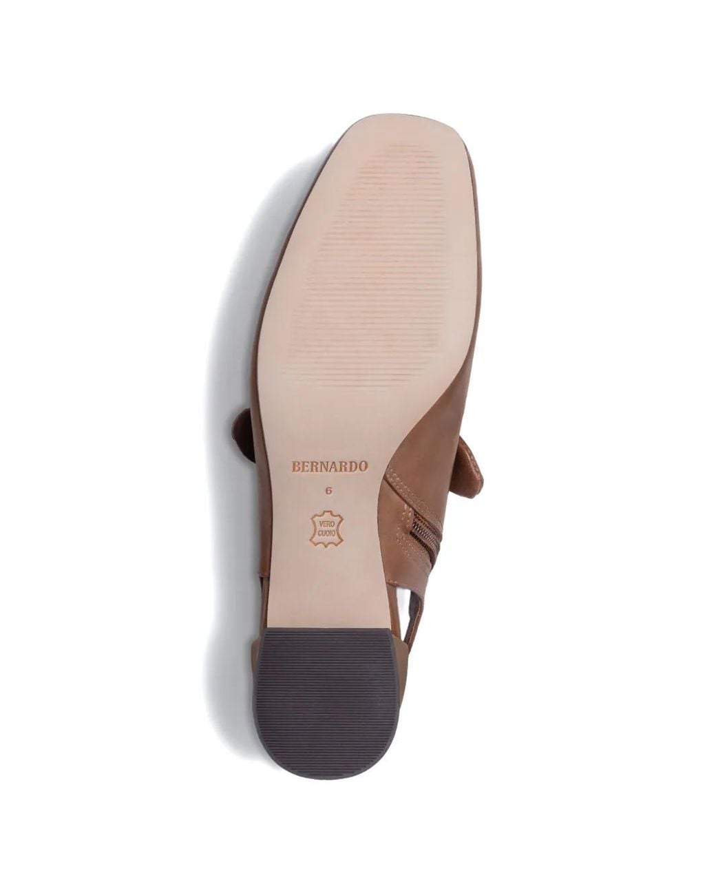 Bernardo Brown Angelina Bow-Detail Slingback Pumps