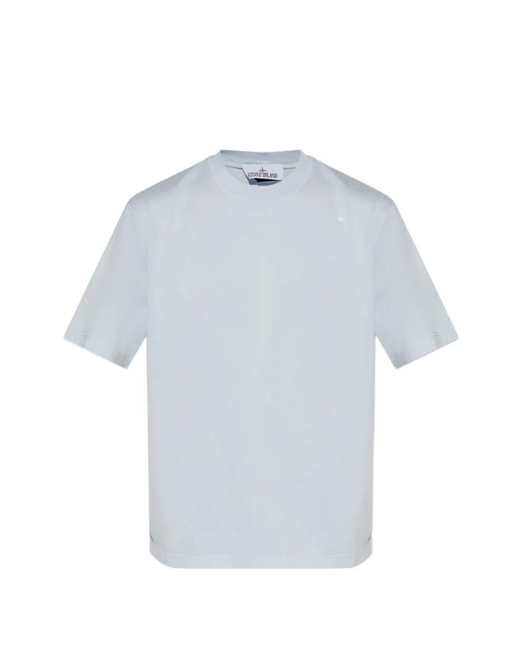 Stone Island Blue 2100010 Mercerised Cotton Jersey_S.I. Stellina T-Shirt for men
