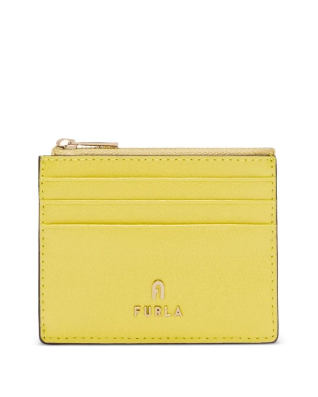 Furla Yellow Camelia Card Case