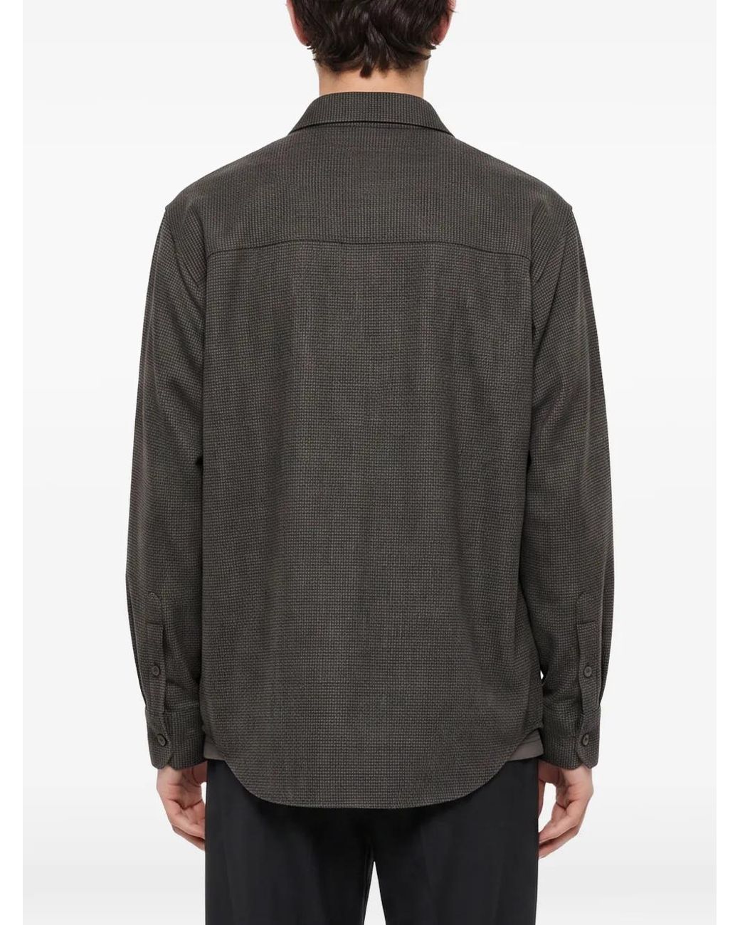 DARKPARK Black Chemise Boutonnée À Carreaux for men