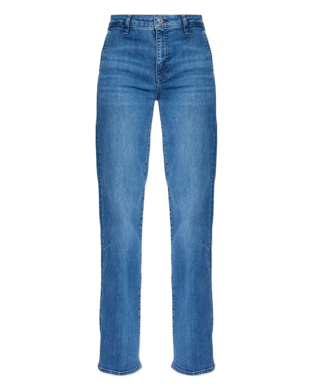 FRAME Blue Button-Fastening Jeans