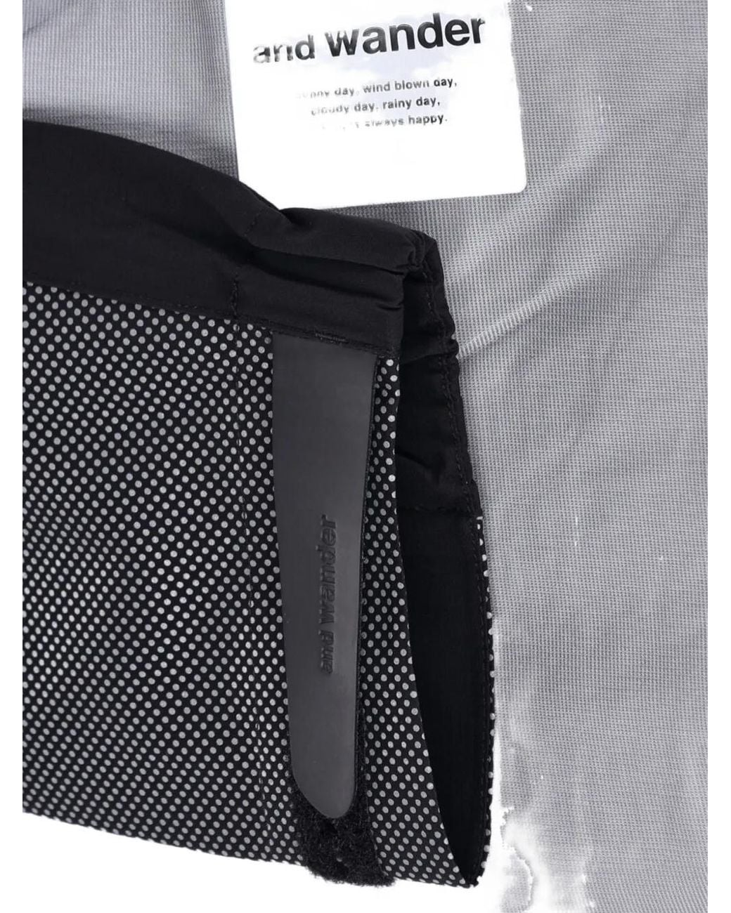 And Wander Black Pertex Shield Jacket for men