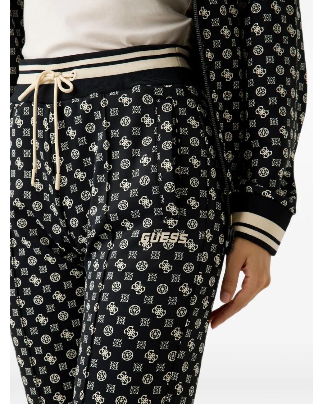 Guess Black Scuba Logo Sweatpants