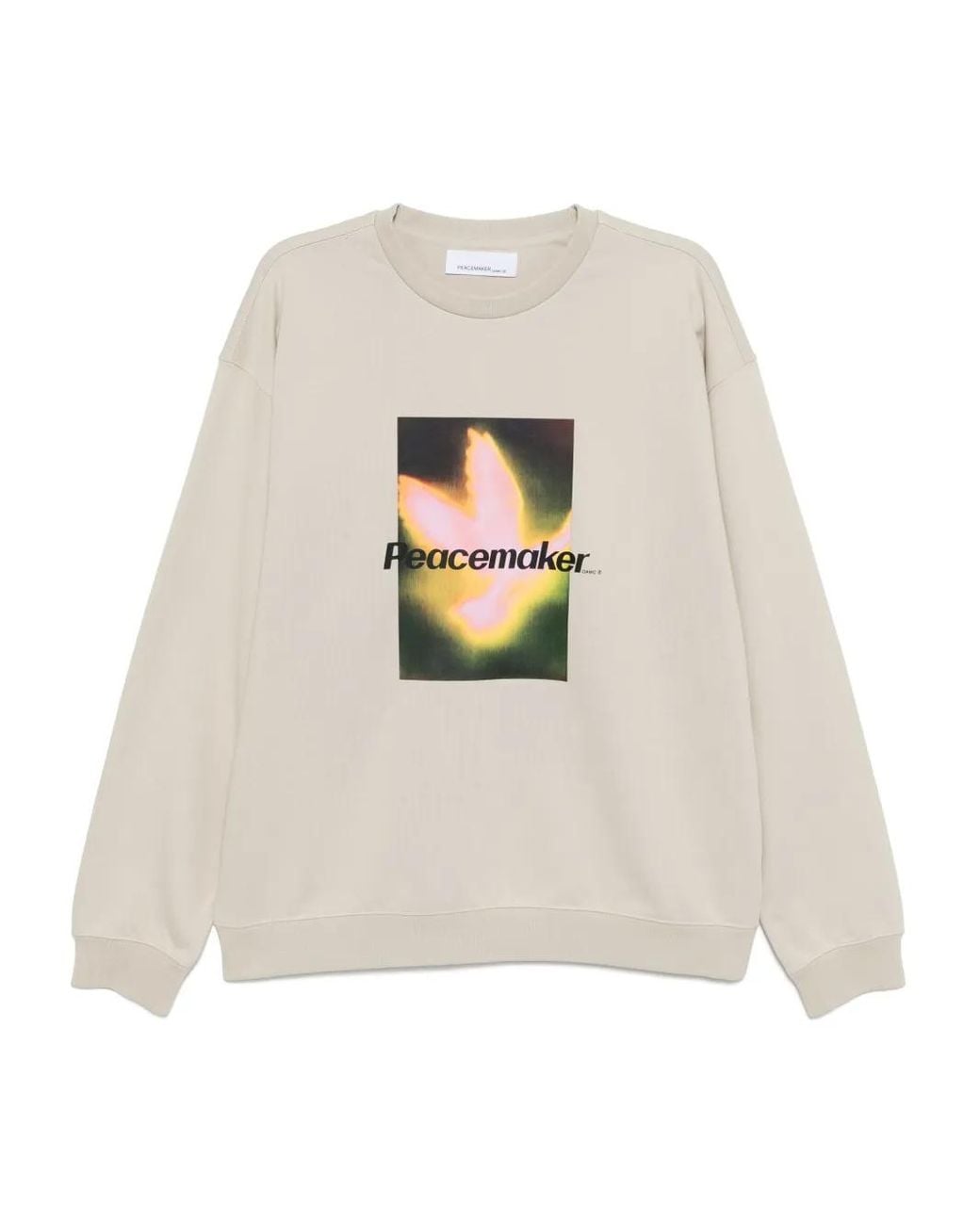 Peacemaker Oamc White Bird-Printed Sweatshirt for men