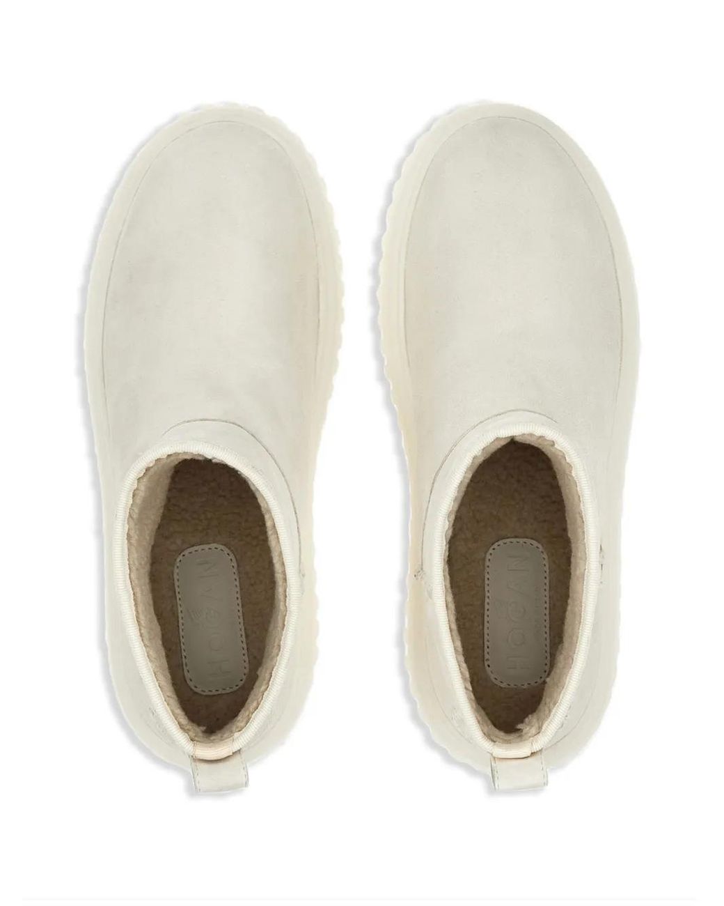 Hogan White Ankle Boots H-Stripes