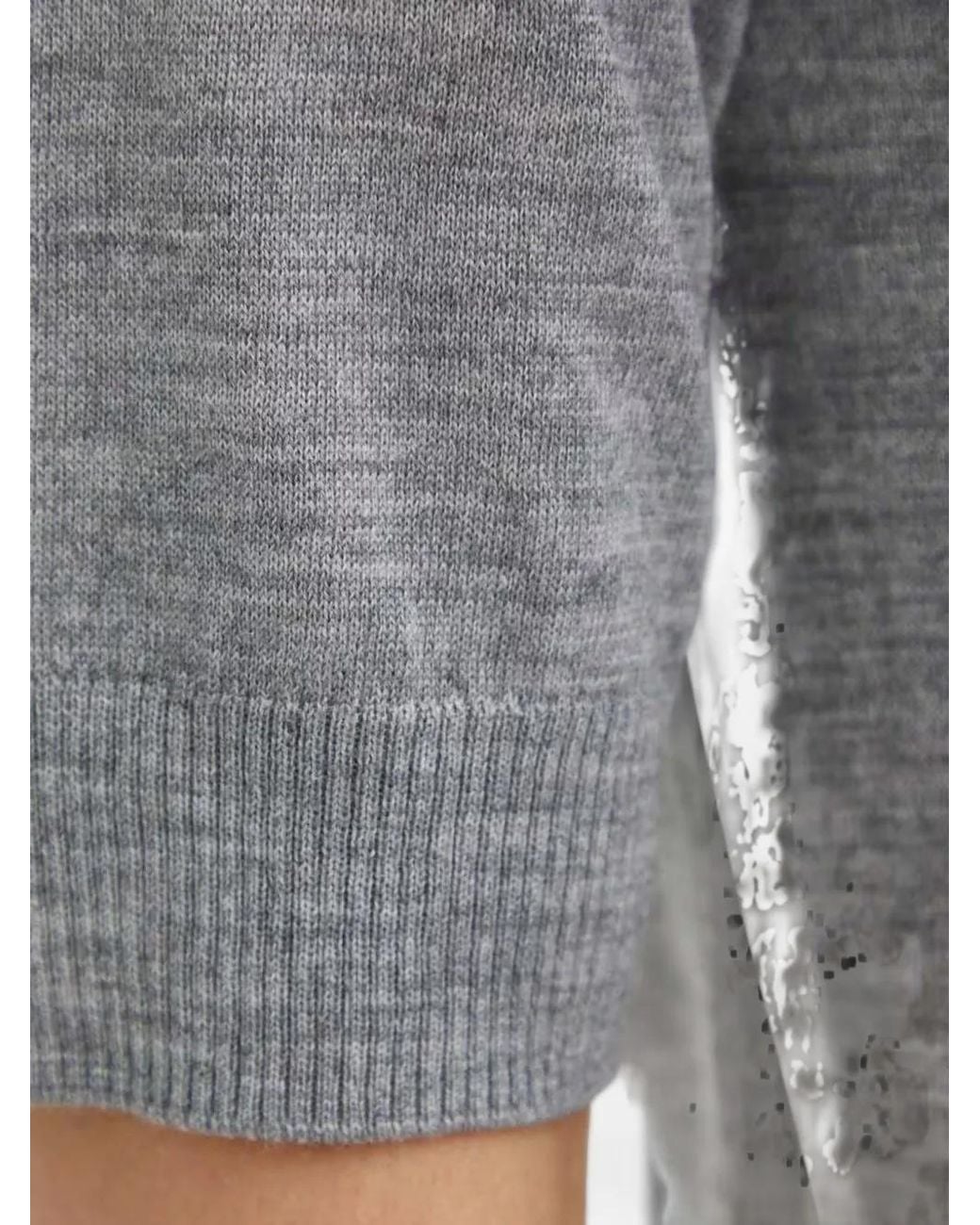 Day Birger et Mikkelsen Gray Carolina Short-Sleeve Wool Knit Top