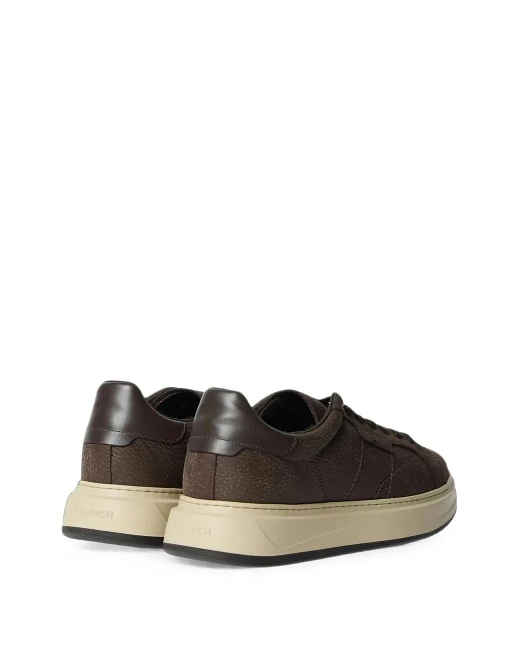 Woolrich Multicolor Grained Leather Sneakers for men
