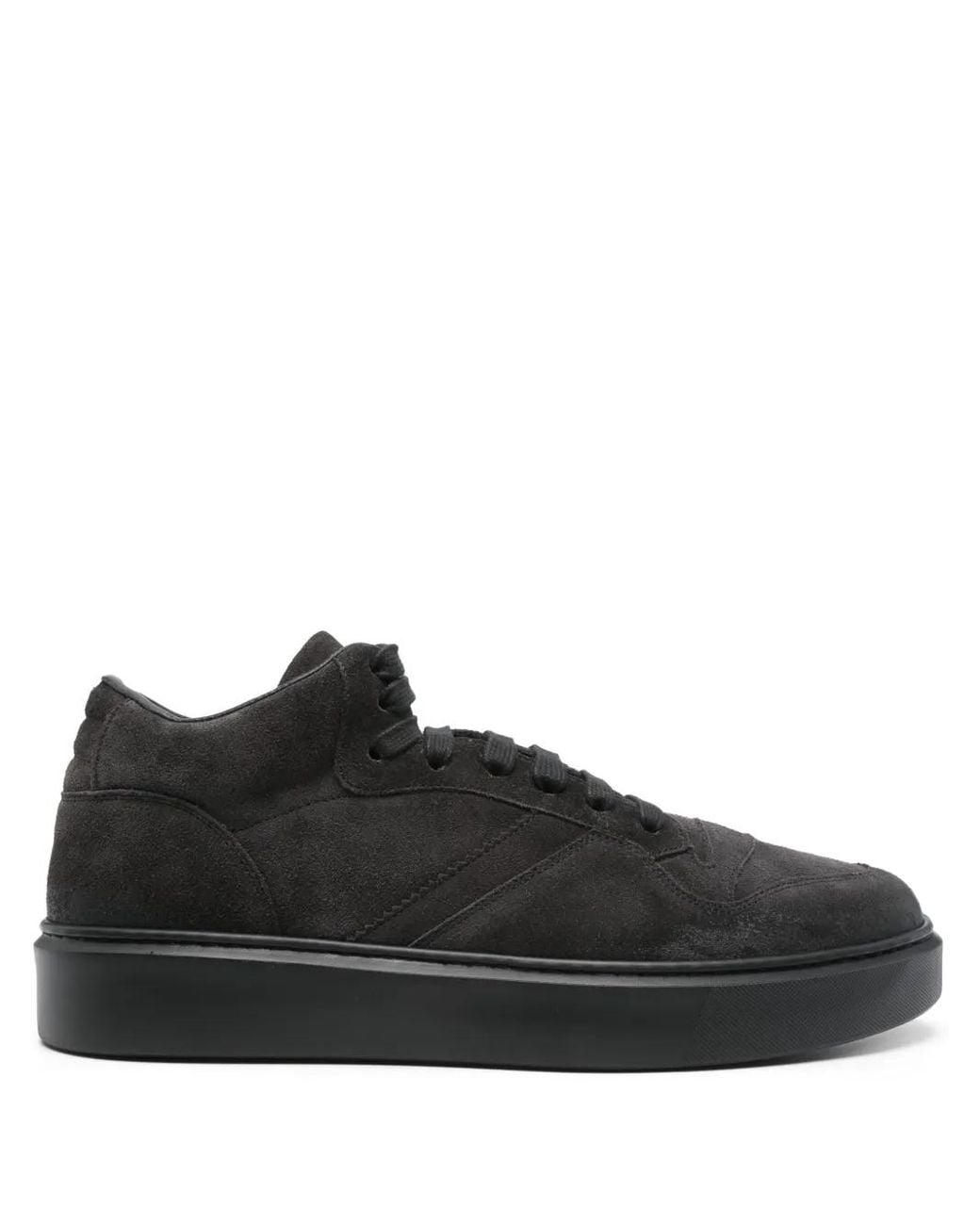 Doucal's Black Suede Sneakers for men