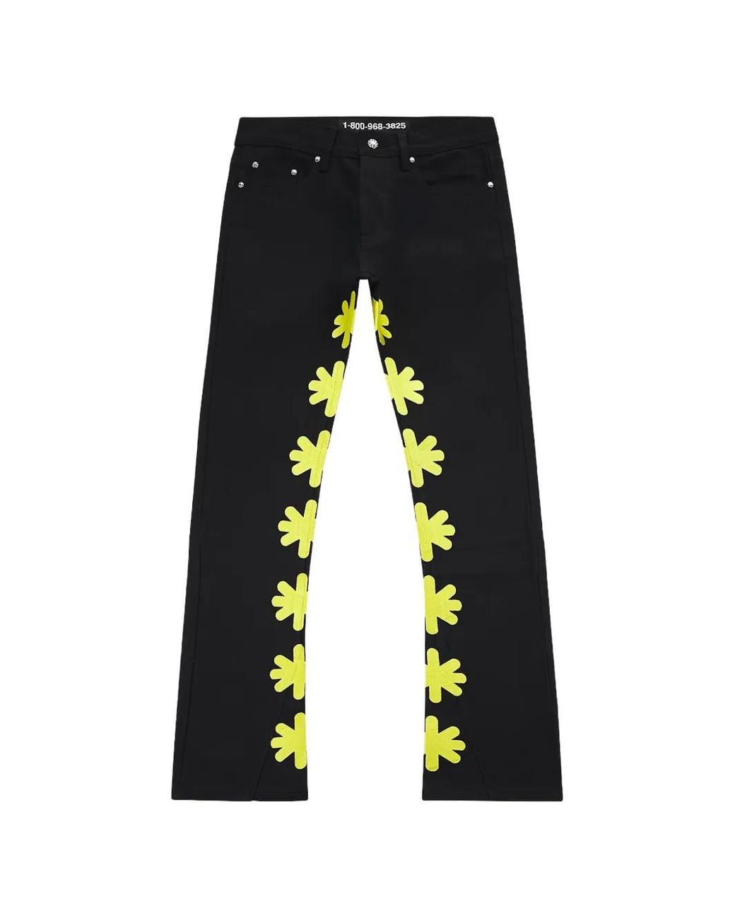 LOSTSHDWS Black Flower Jeans for men