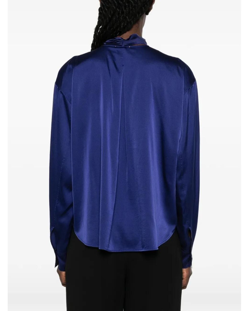 Forte_forte Button-Up Overhemd in het Blue