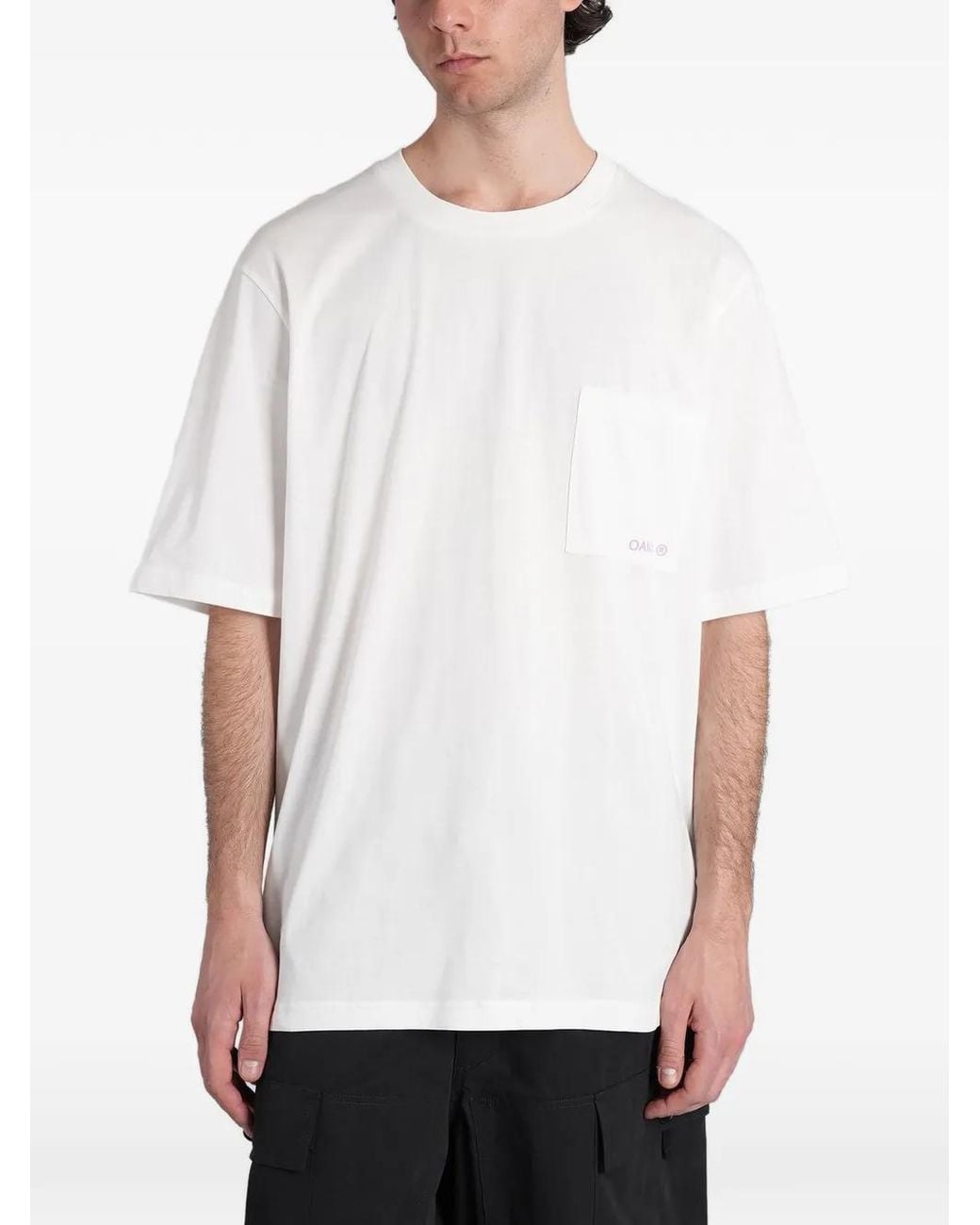 Peacemaker Oamc White Graphic-Print Chest-Pocket T-Shirt for men
