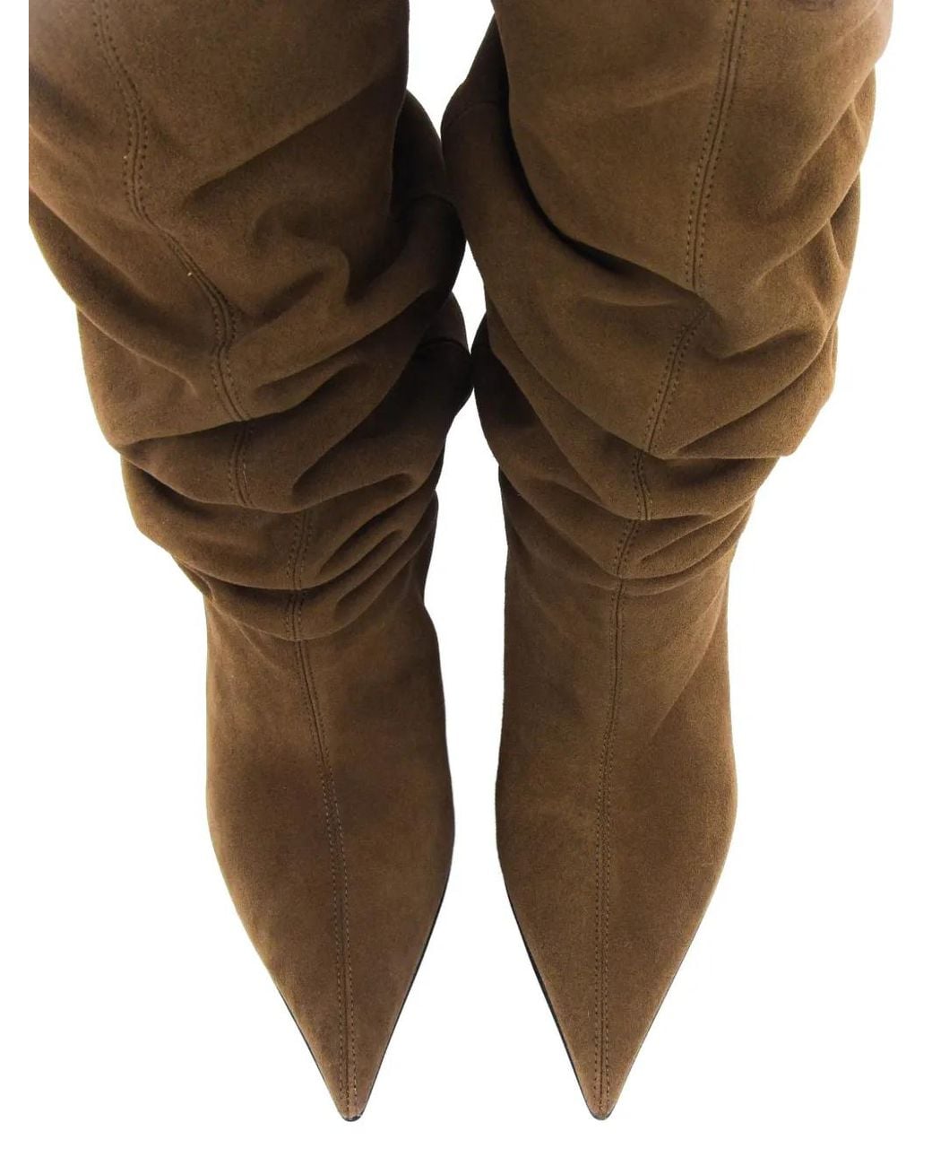 Le Silla Brown Bella Slouched Knee-High Boots