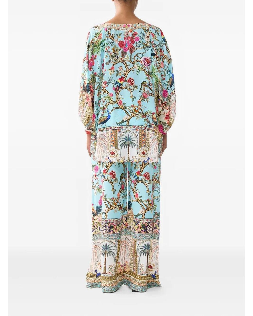 Camilla Blue Sultans And Queens Drawstring-Fastening Trousers