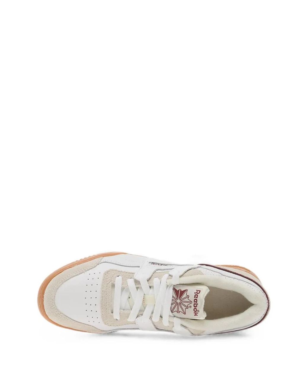 Reebok White Workout Plus Sneakers