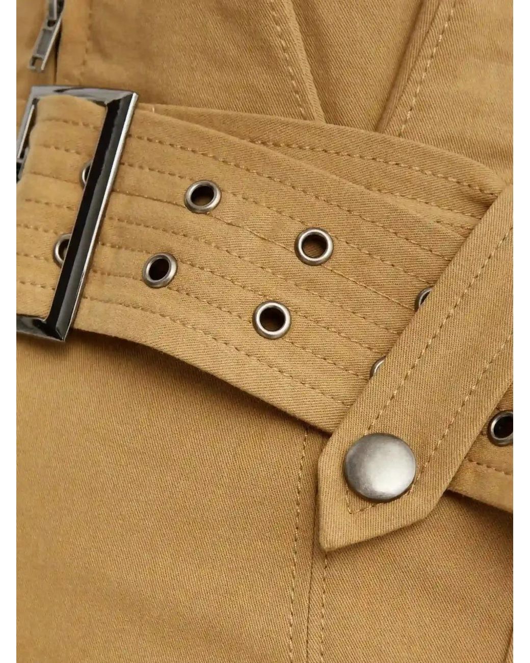 SER.O.YA Black Cargo Belt Mini Skirt
