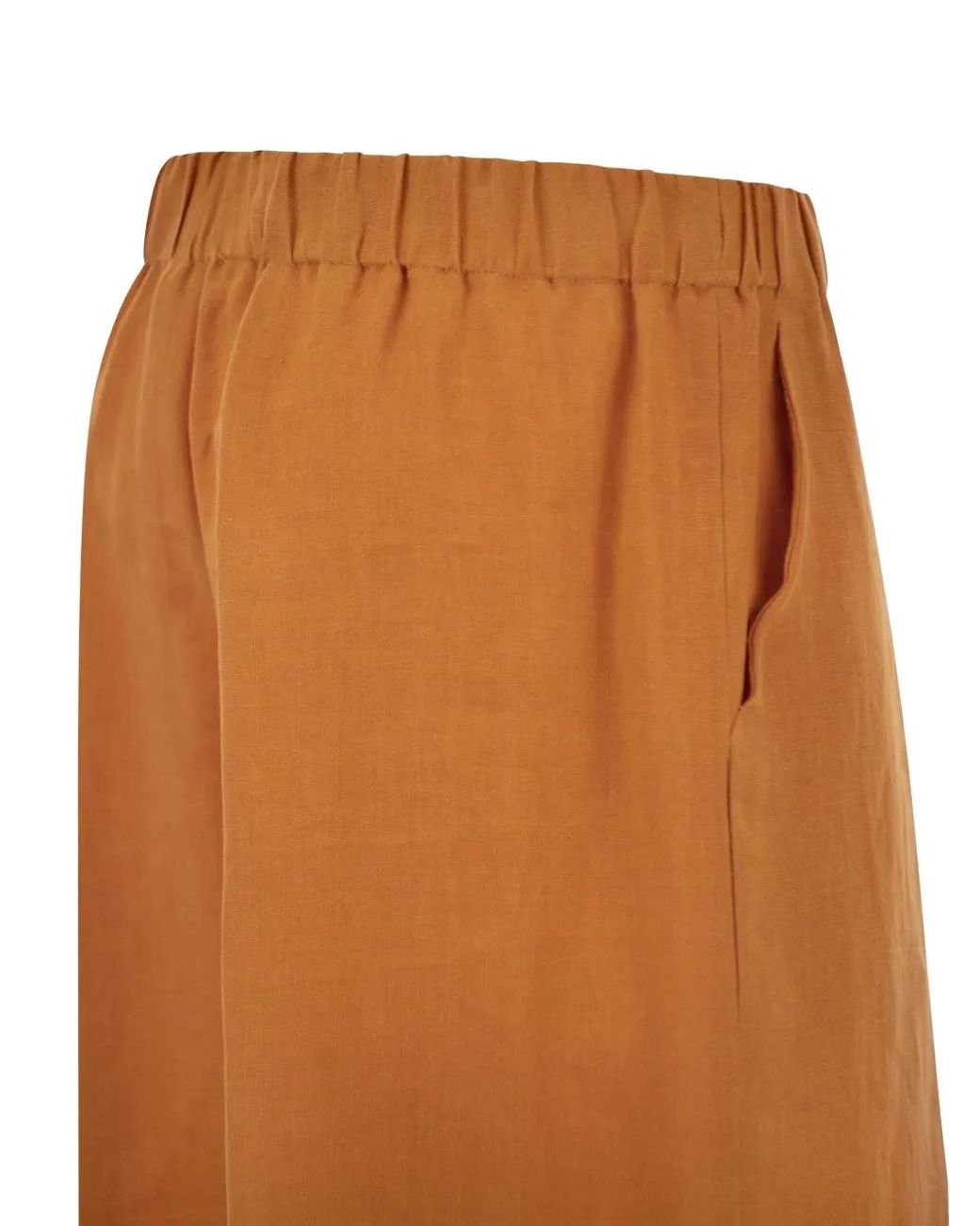 Antonelli Orange Hose Mit Elastischem Bund Und Fransensaum