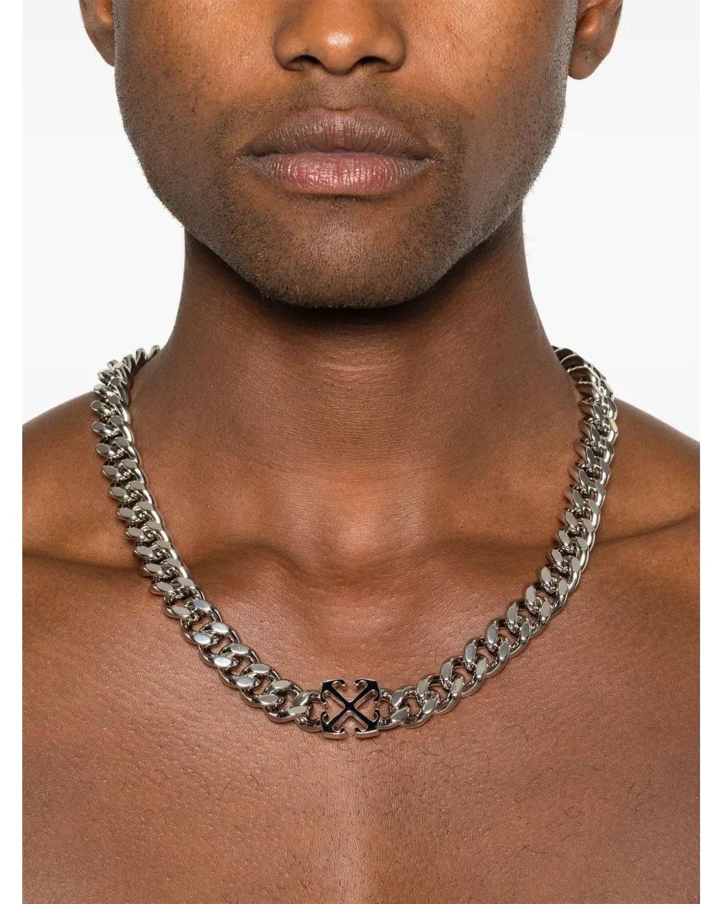 Off-White c/o Virgil Abloh Arrow Necklace in Metallic for Men | Lyst