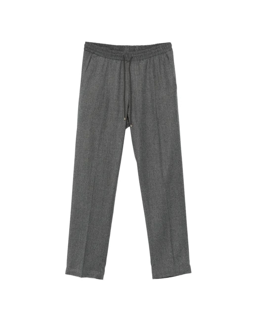 Briglia 1949 Gray Drawstring-Waist Trousers for men