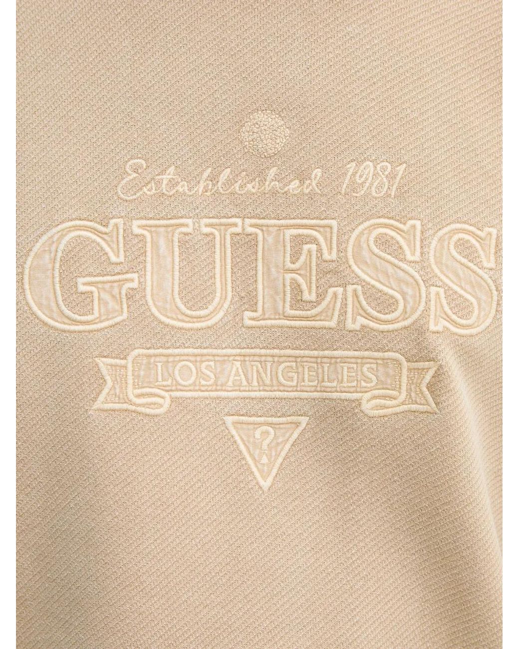Guess Natural Embroidered Sweatshirt for men