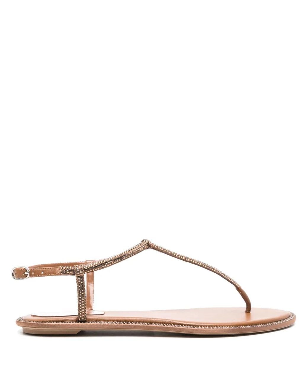 Rene Caovilla Brown Diana Sandals