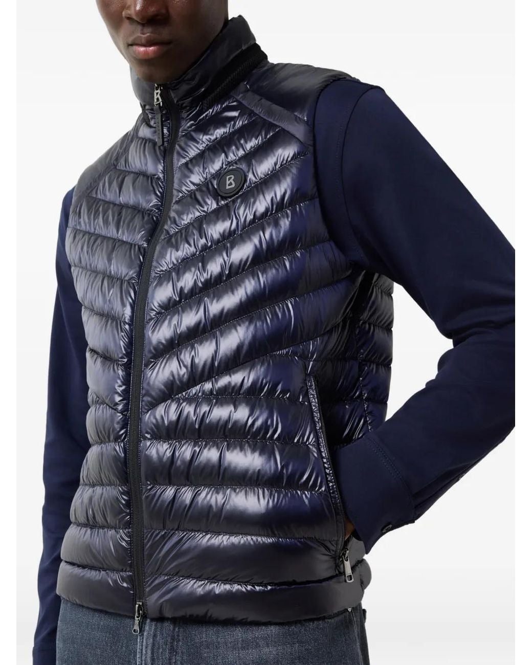 Bogner Blue Lasse Quilted Gilet for men