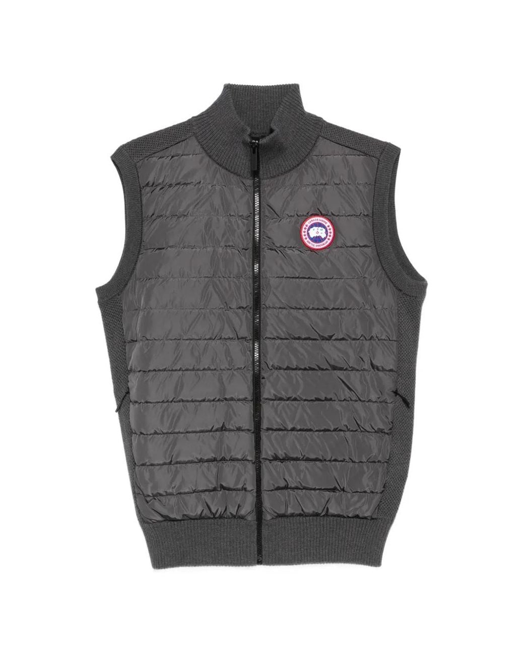 Canada Goose Gray Hybridge Quilted Knit Vest for men
