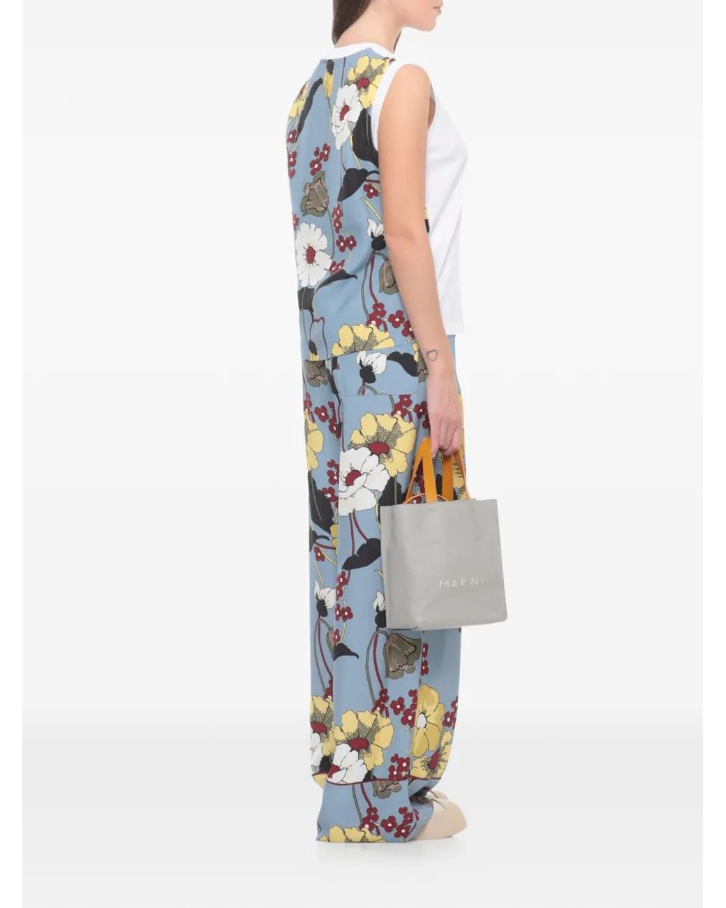 Marni White Sleeveless T-Shirt