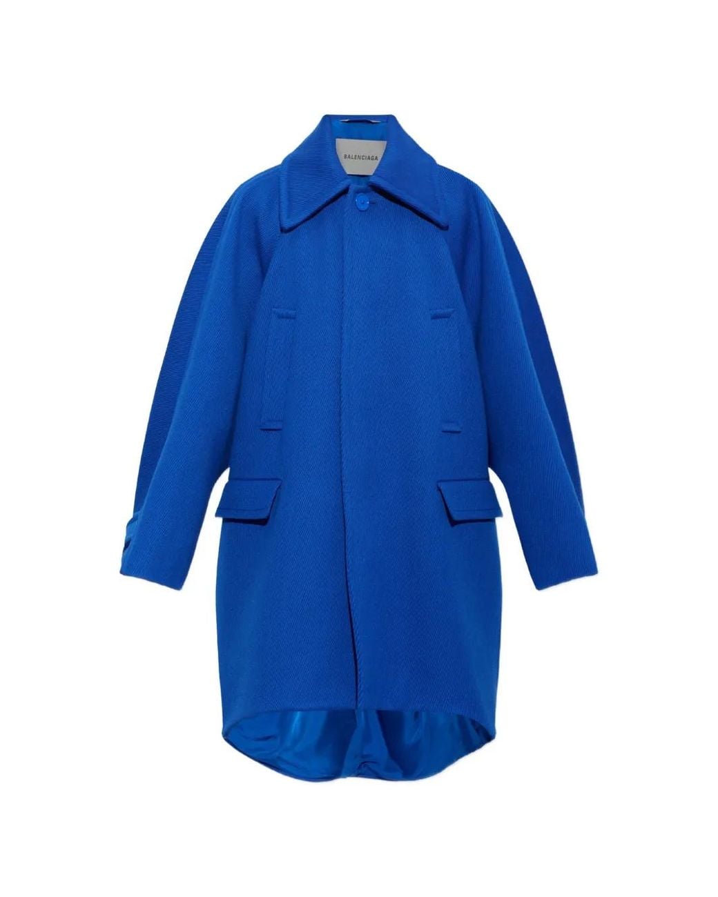 Balenciaga Blue Large Cocoon Coat for men