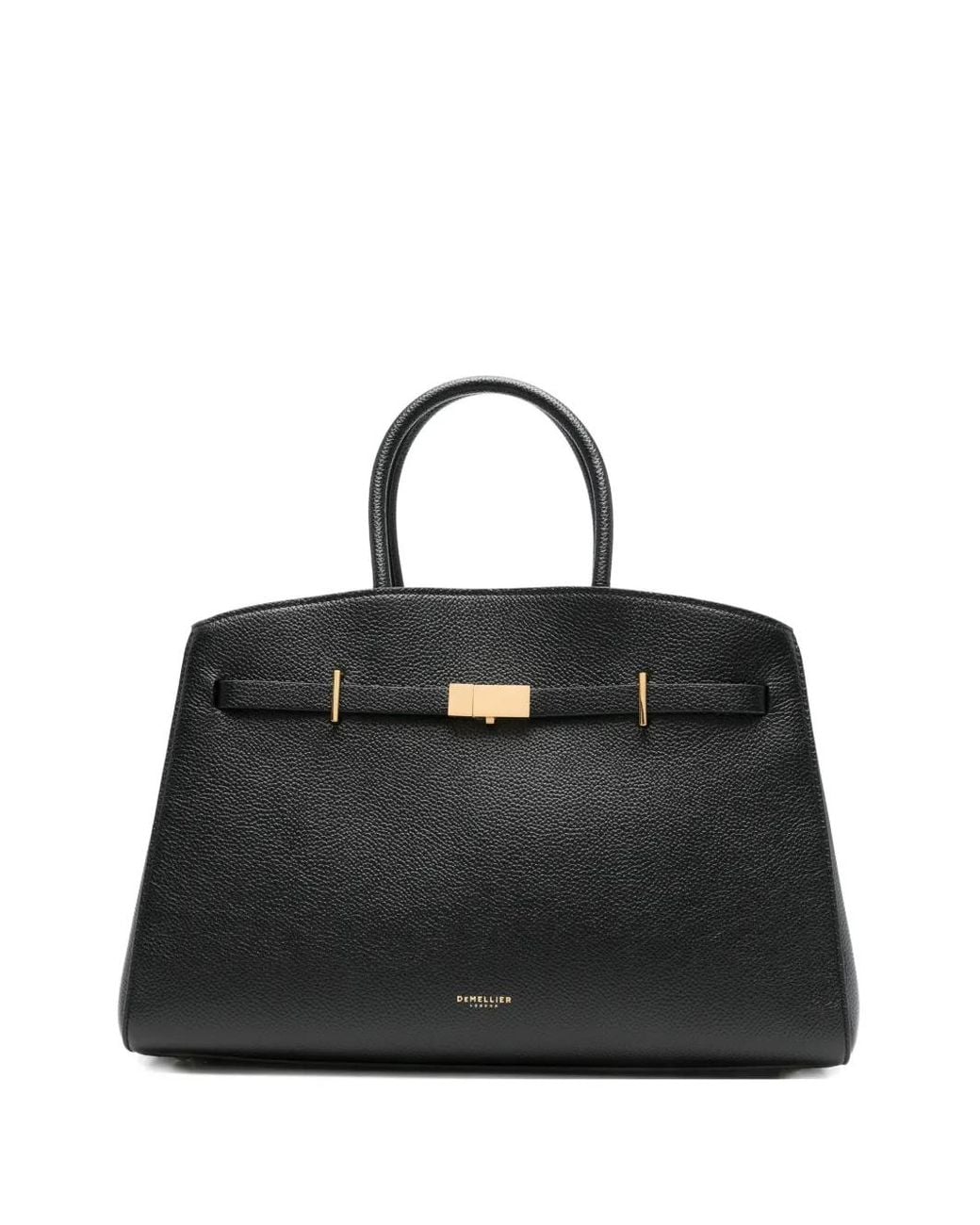 DeMellier London Black Midi Hudson Tote Bag