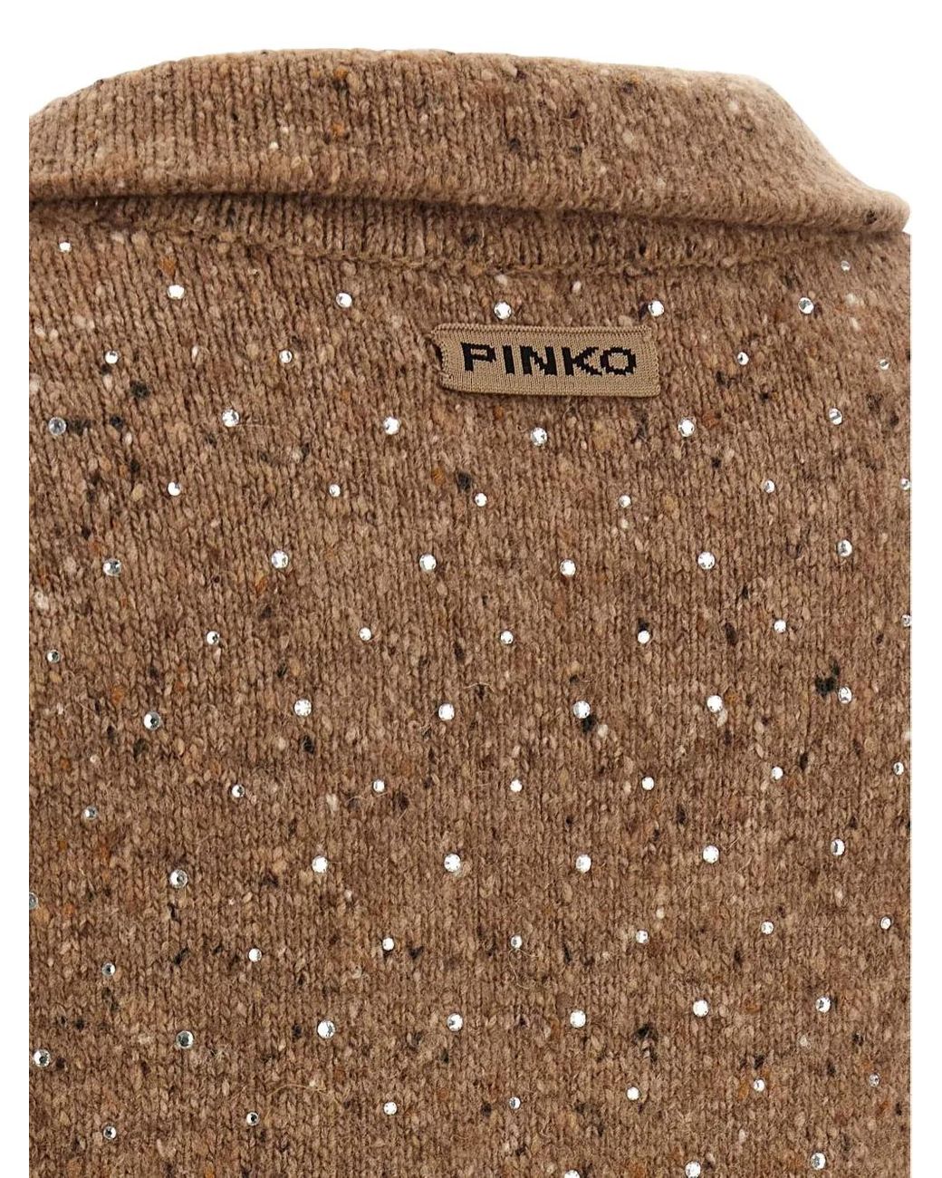 Pinko Brown 'Nibani Polo' Sweater