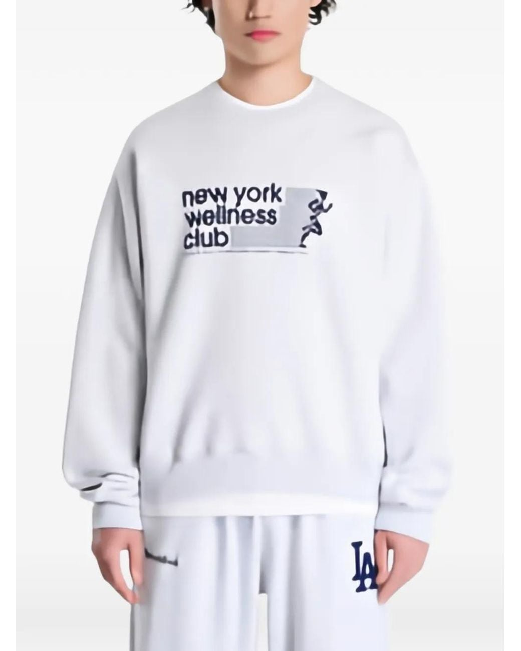 Sporty & Rich White Wellness Club Sweatshirt