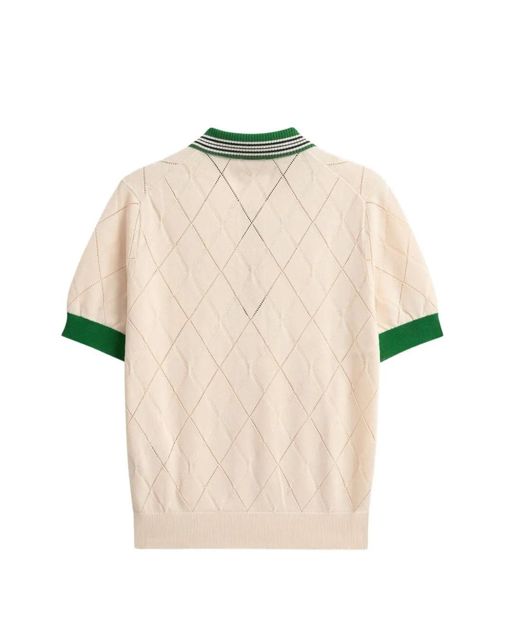 Pringle of Scotland Natural Argyle Polo Shirt