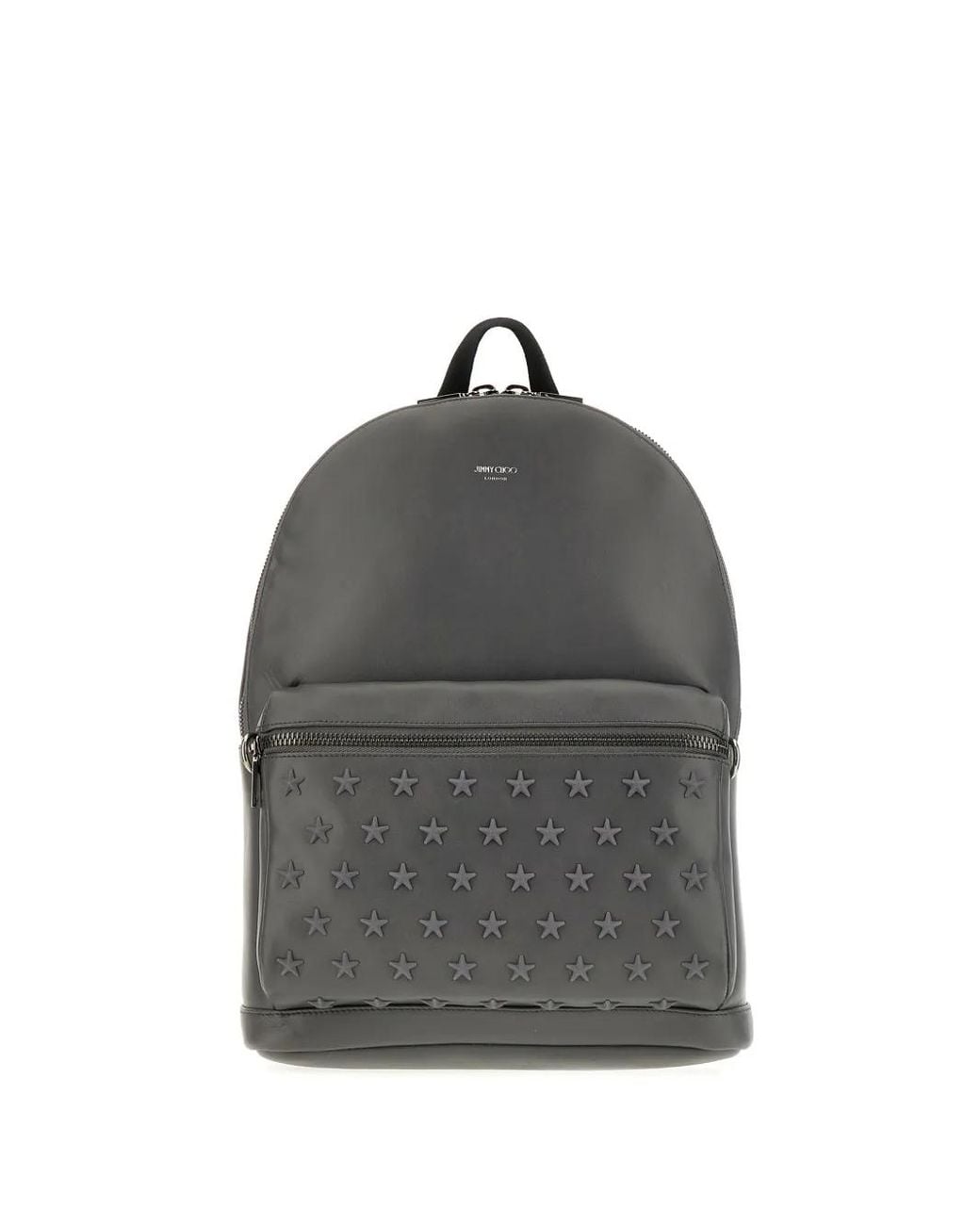 Jimmy Choo Gray Star-Motif Backpack for men