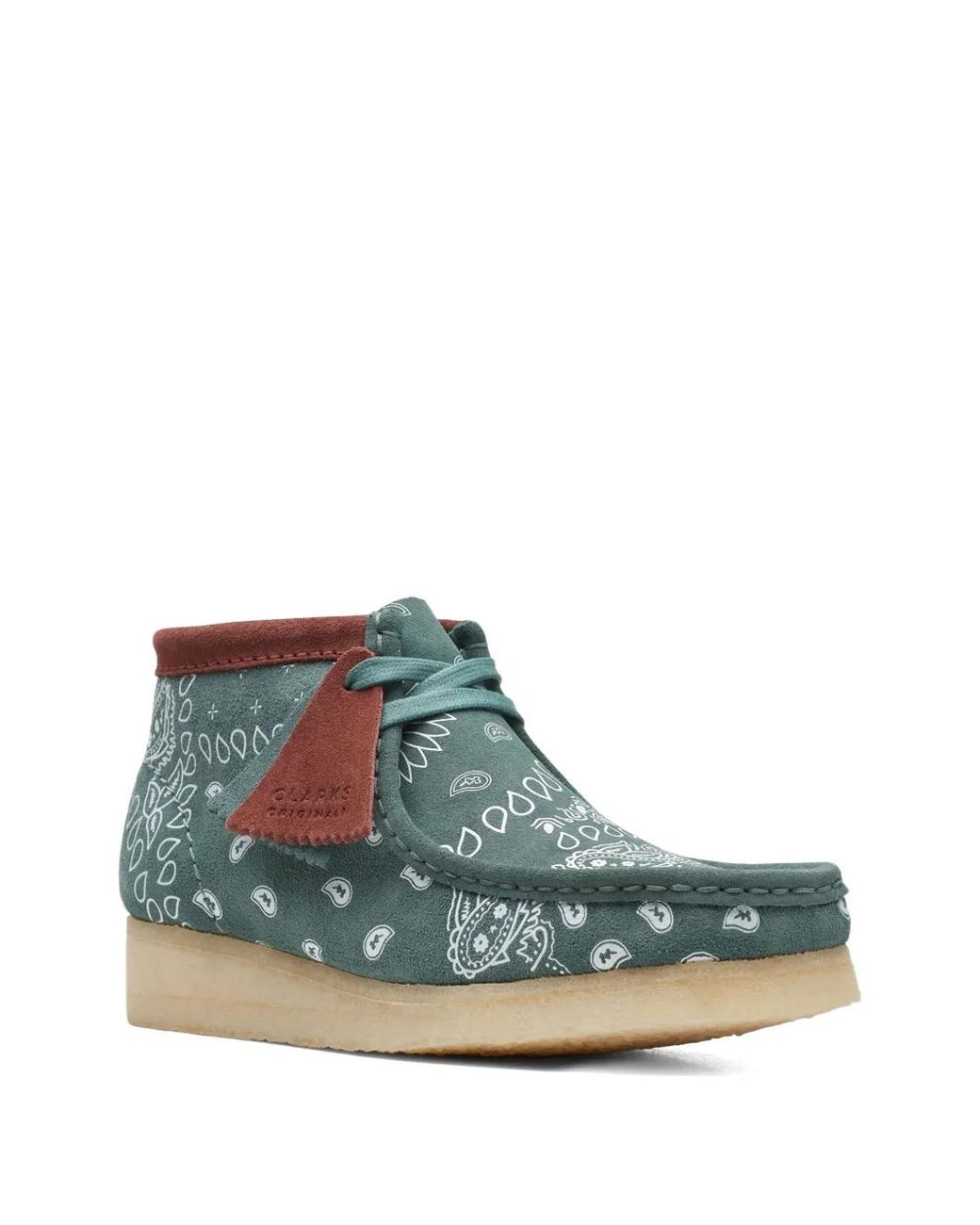 Clarks Blue Wallabee Suede Derby Shoes